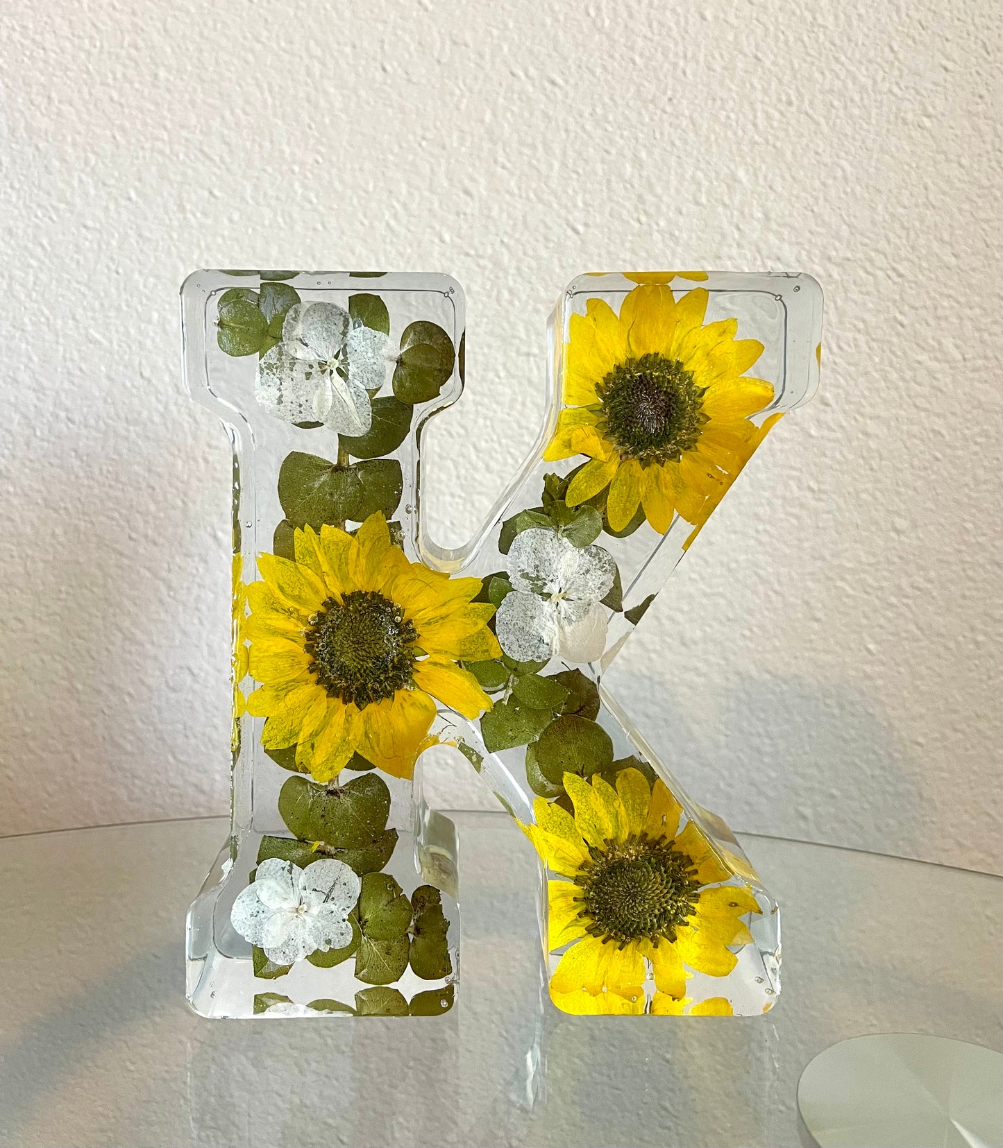 Resin Dried Flower Letter