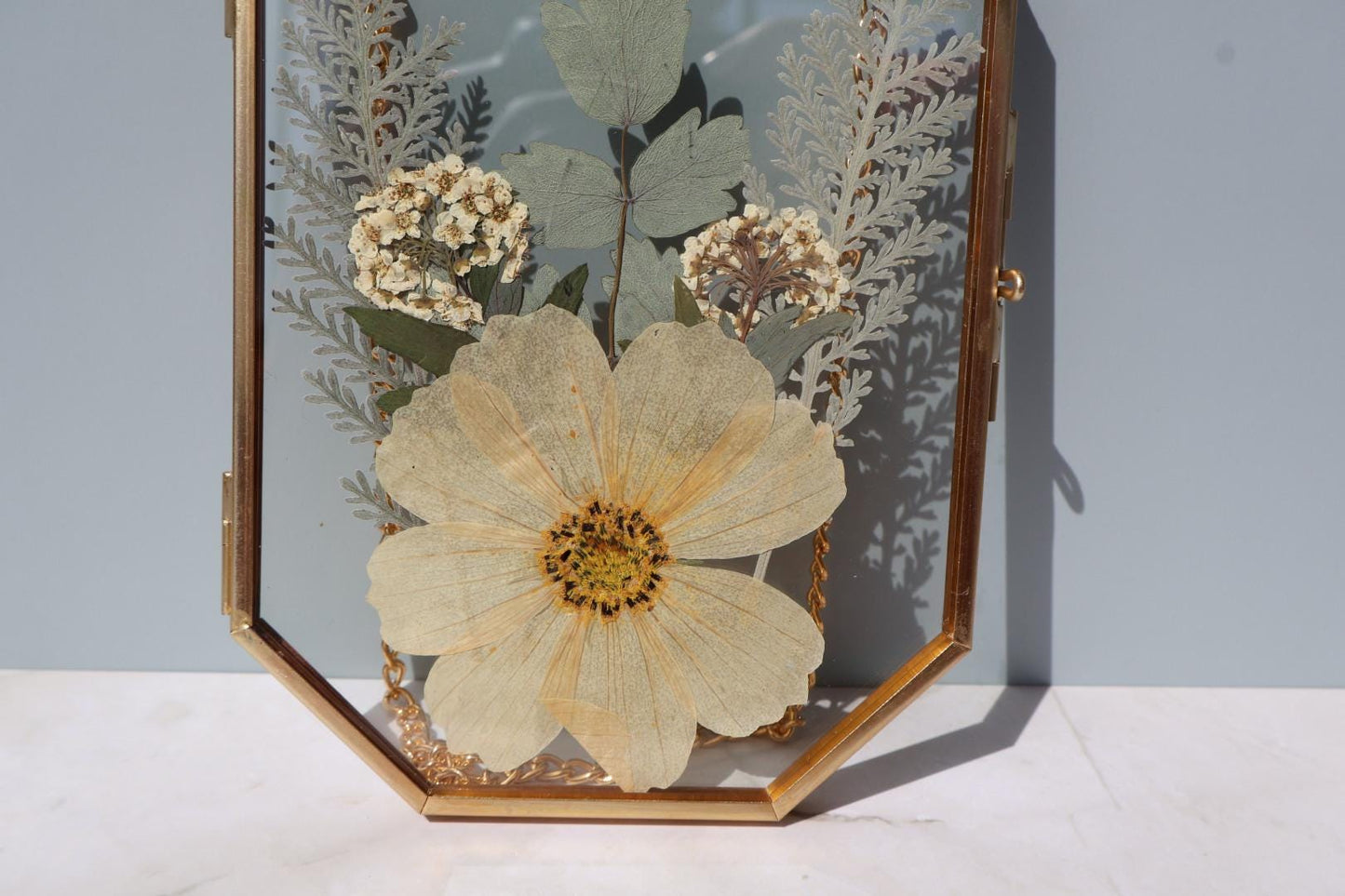 Custom Pressed Flower Frame: Botanical Wall Art, Dried Wildflower Decor, Floral Gifts