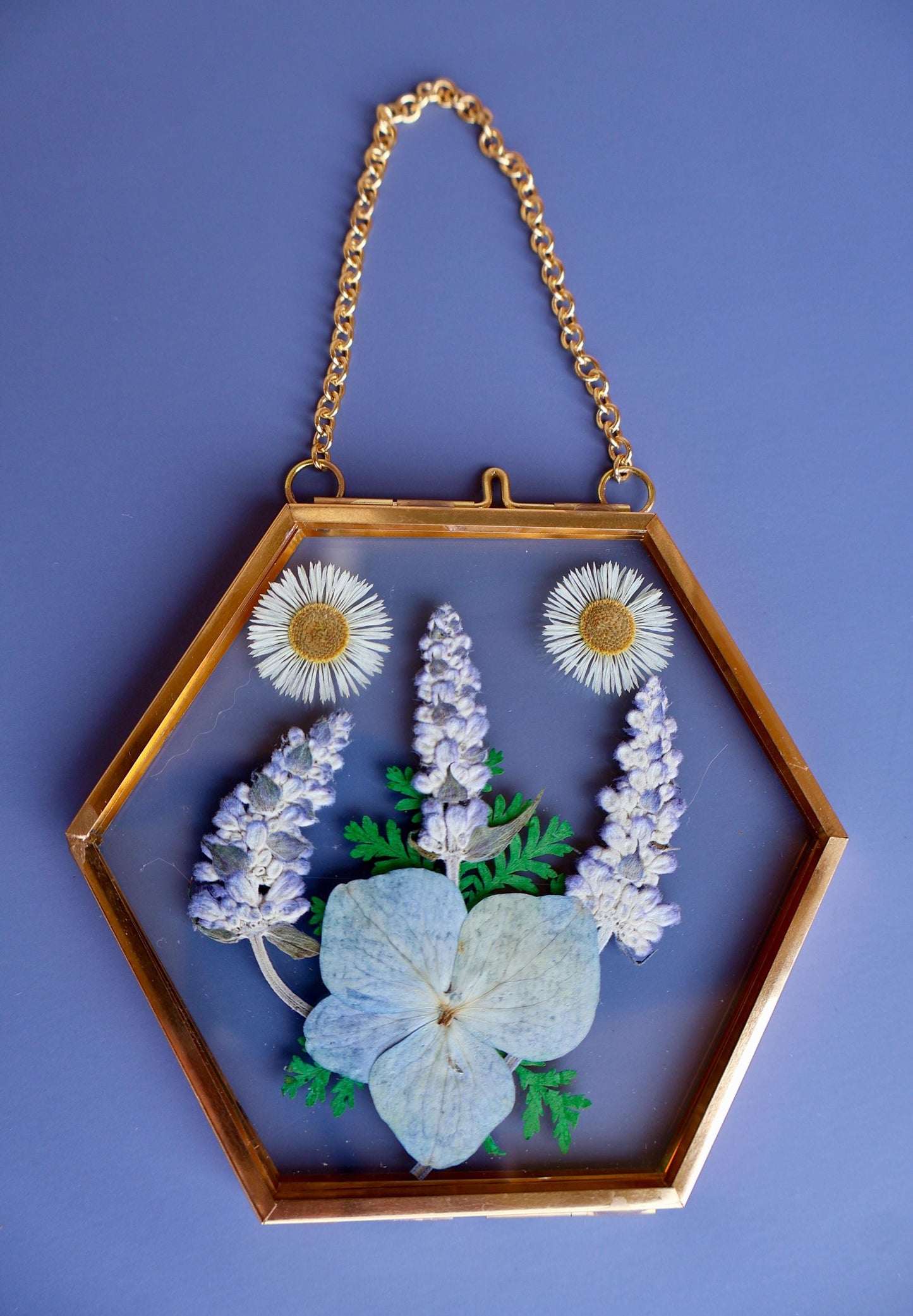 Pressed Flower Frame: Botanical Glass Wall Art, Wildflower Decor, Floral Gifts