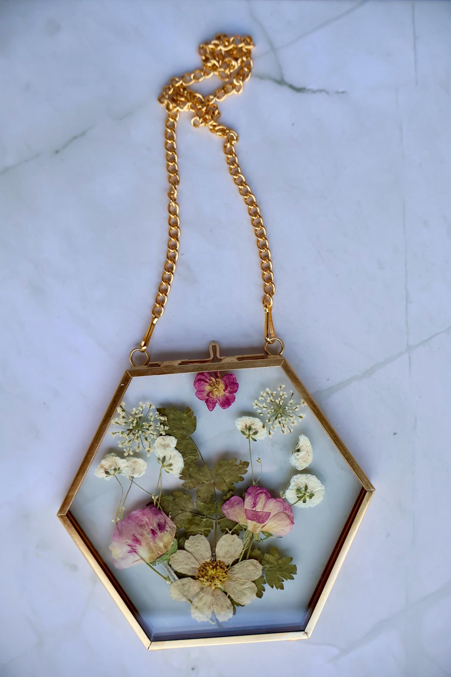 Custom Pressed Wildflower Frame: Botanical Glass Window Decor, Custom Floral Gifts
