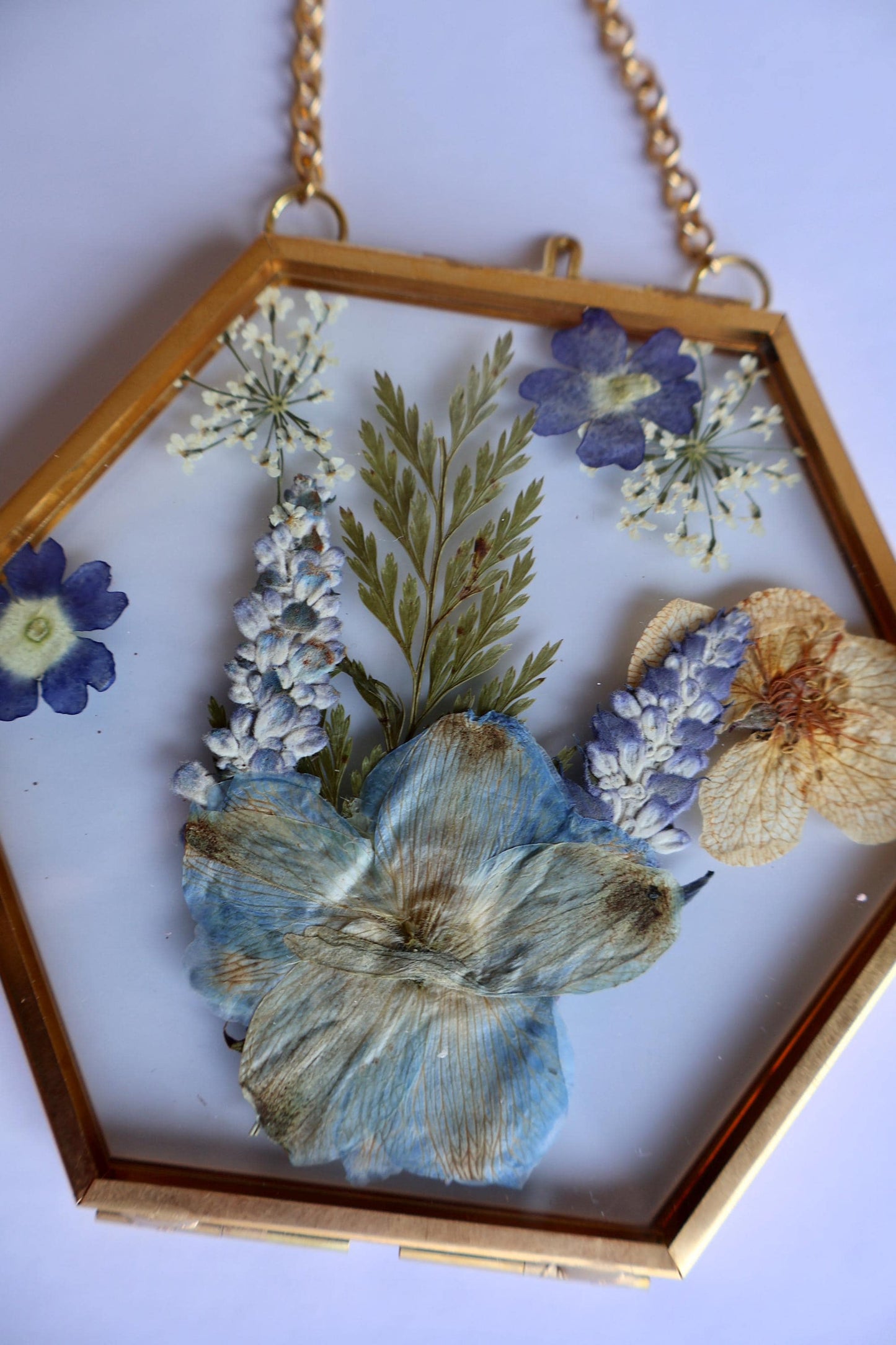 Pressed Flower Frame: Botanical Decor, Floral Gift, Dried Flowers