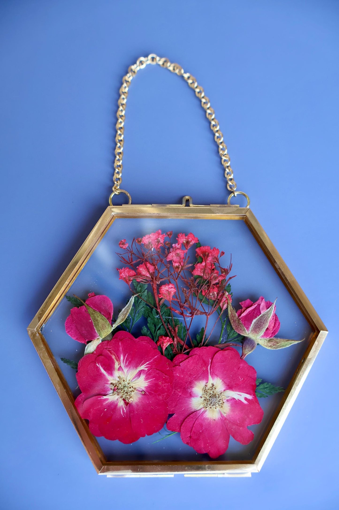 Pressed Flower Frame: Botanical Glass Wall Art, Wildflower Decor, Floral Gifts