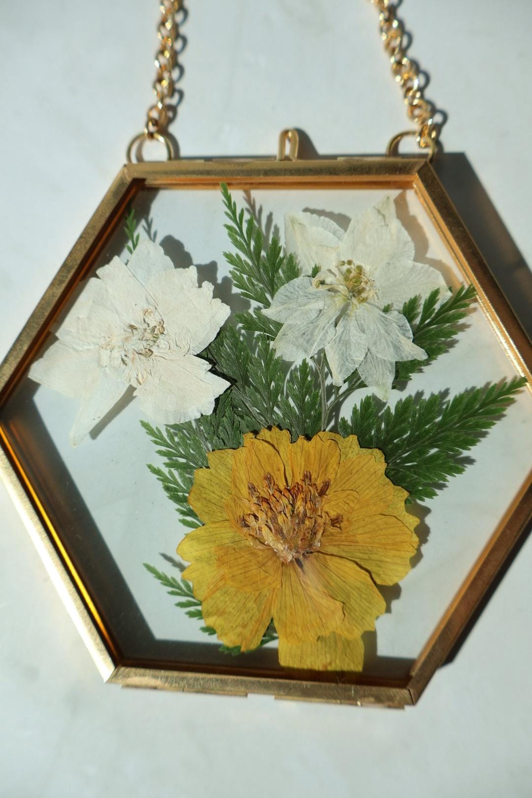 Custom Pressed Wildflower Frame: Botanical Glass Window Decor, Custom Floral Gifts, Flower Ornaments