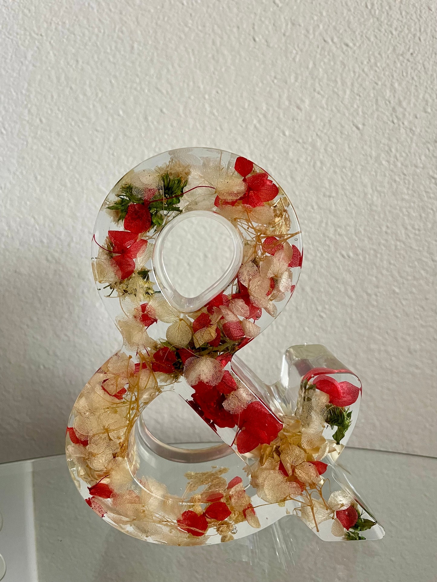 Resin Dried Flower Letter