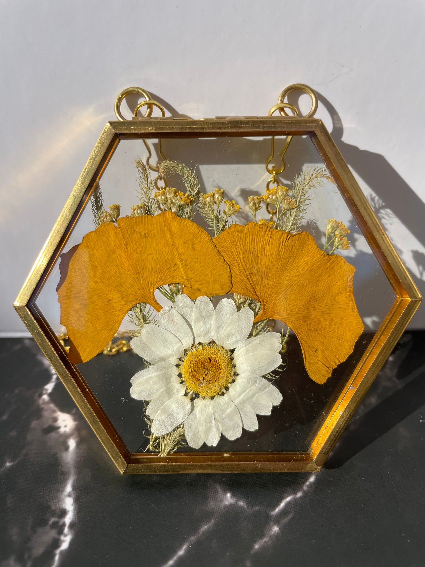 Custom Pressed Wildflower Frame: Botanical Glass Window Decor, Custom Floral Gifts, Flower Ornaments