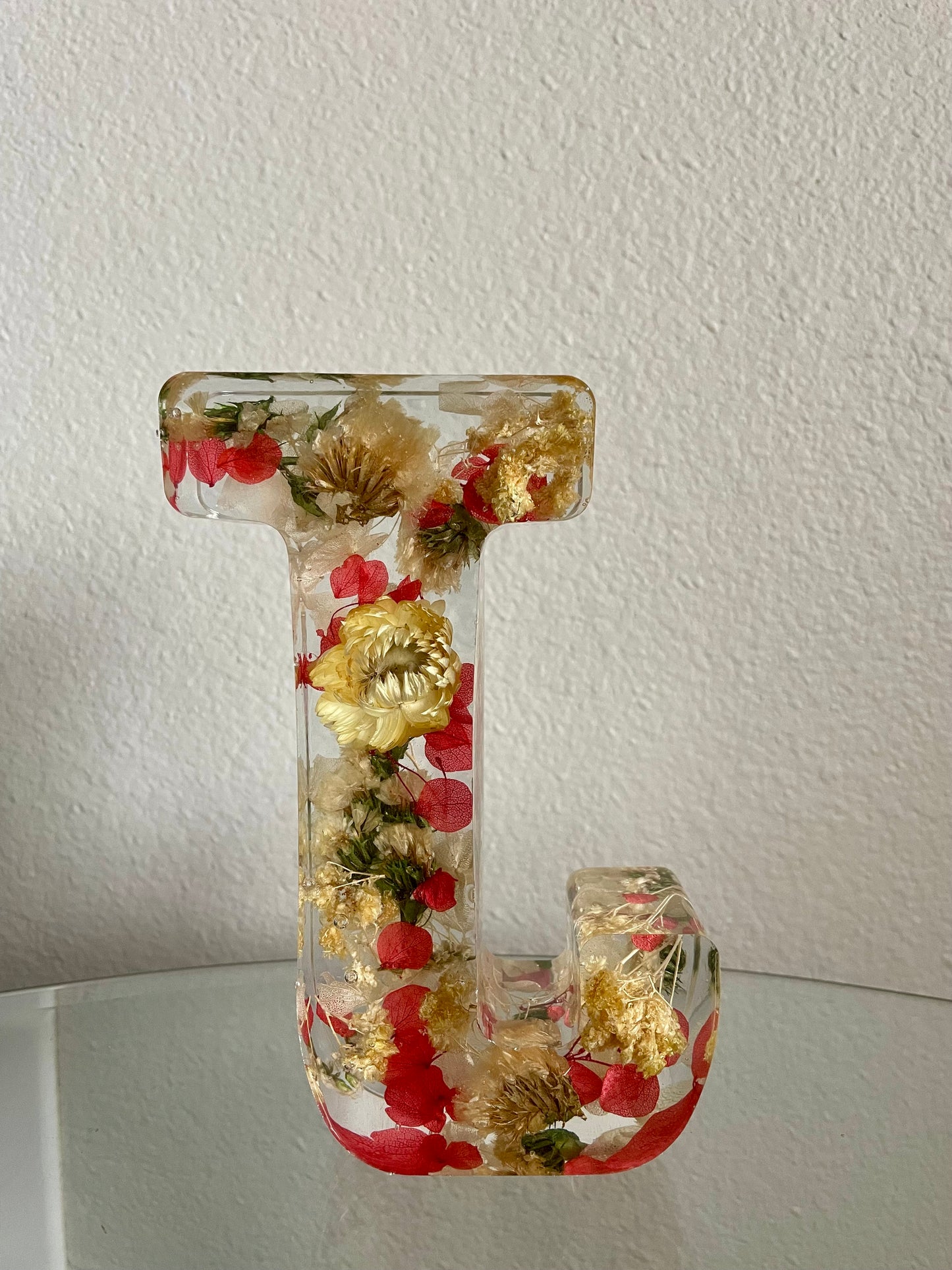 Resin Dried Flower Letter