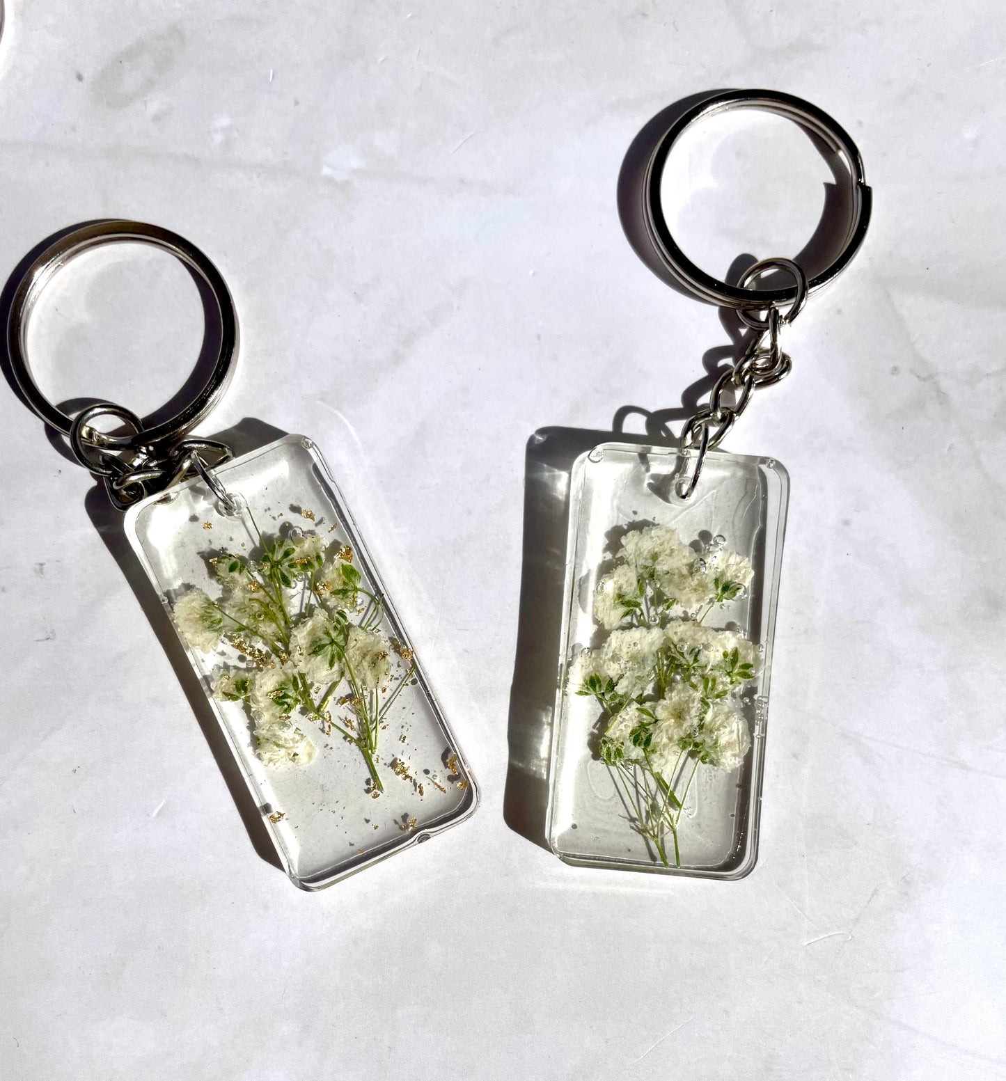Pressed Flower Keychain: Floral Gifts