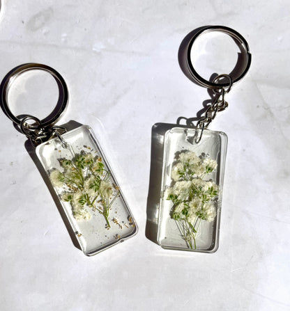 Pressed Flower Keychain: Floral Gifts