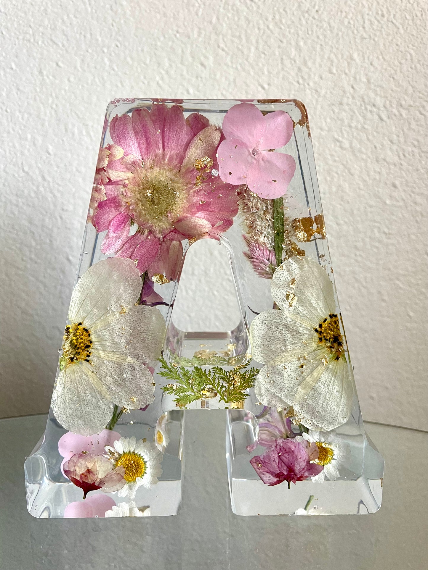 Resin Dried Flower Letter