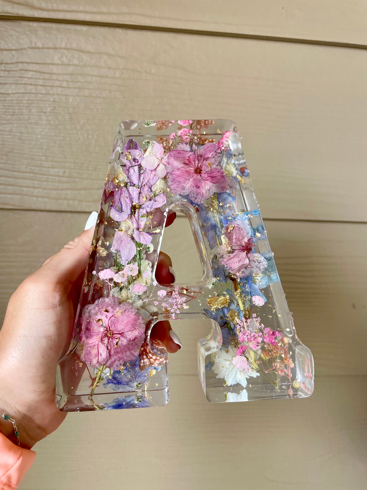 Resin Dried Flower Letter