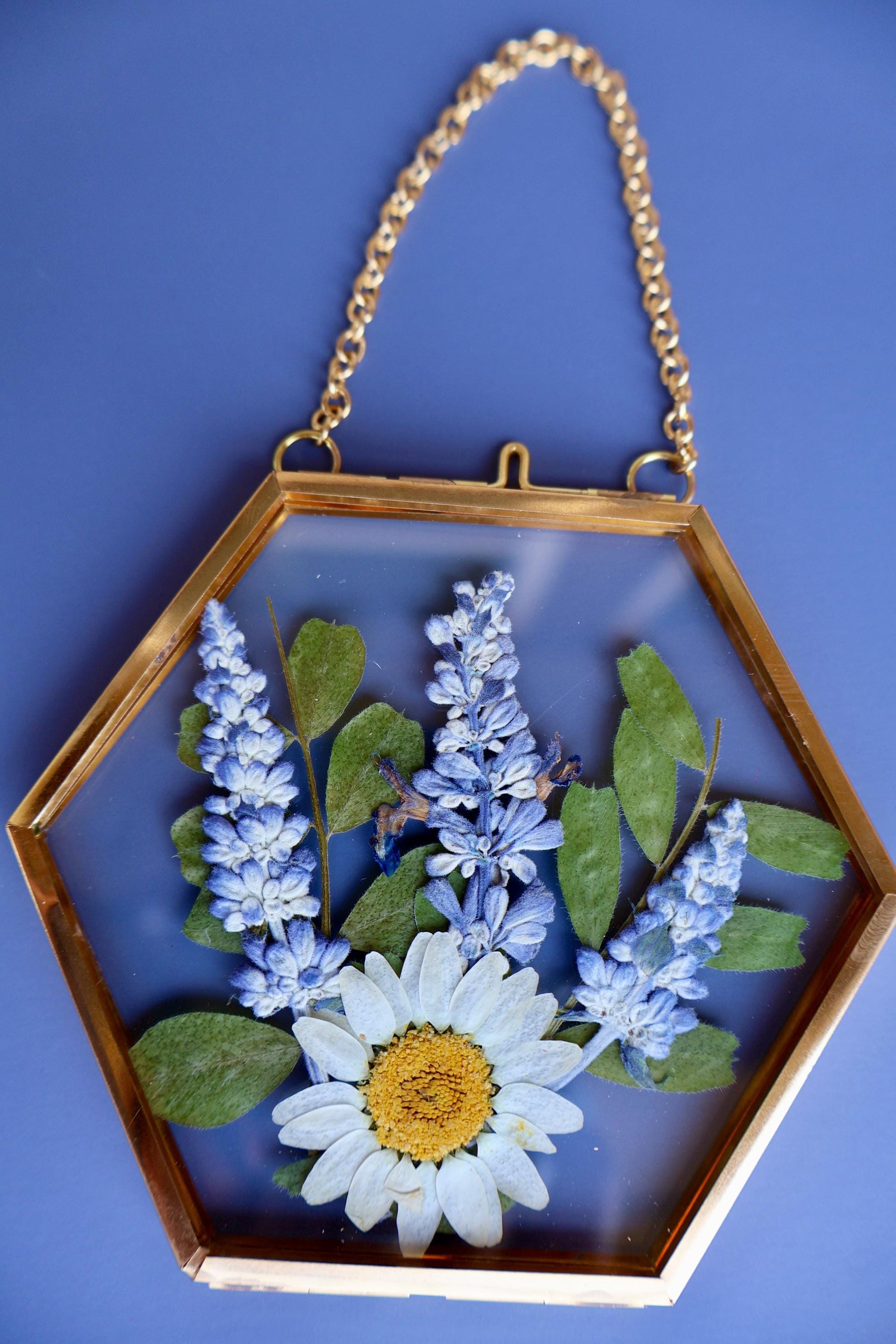 Pressed Flower Frame: Botanical Decor, Floral Gift, Dried Flowers