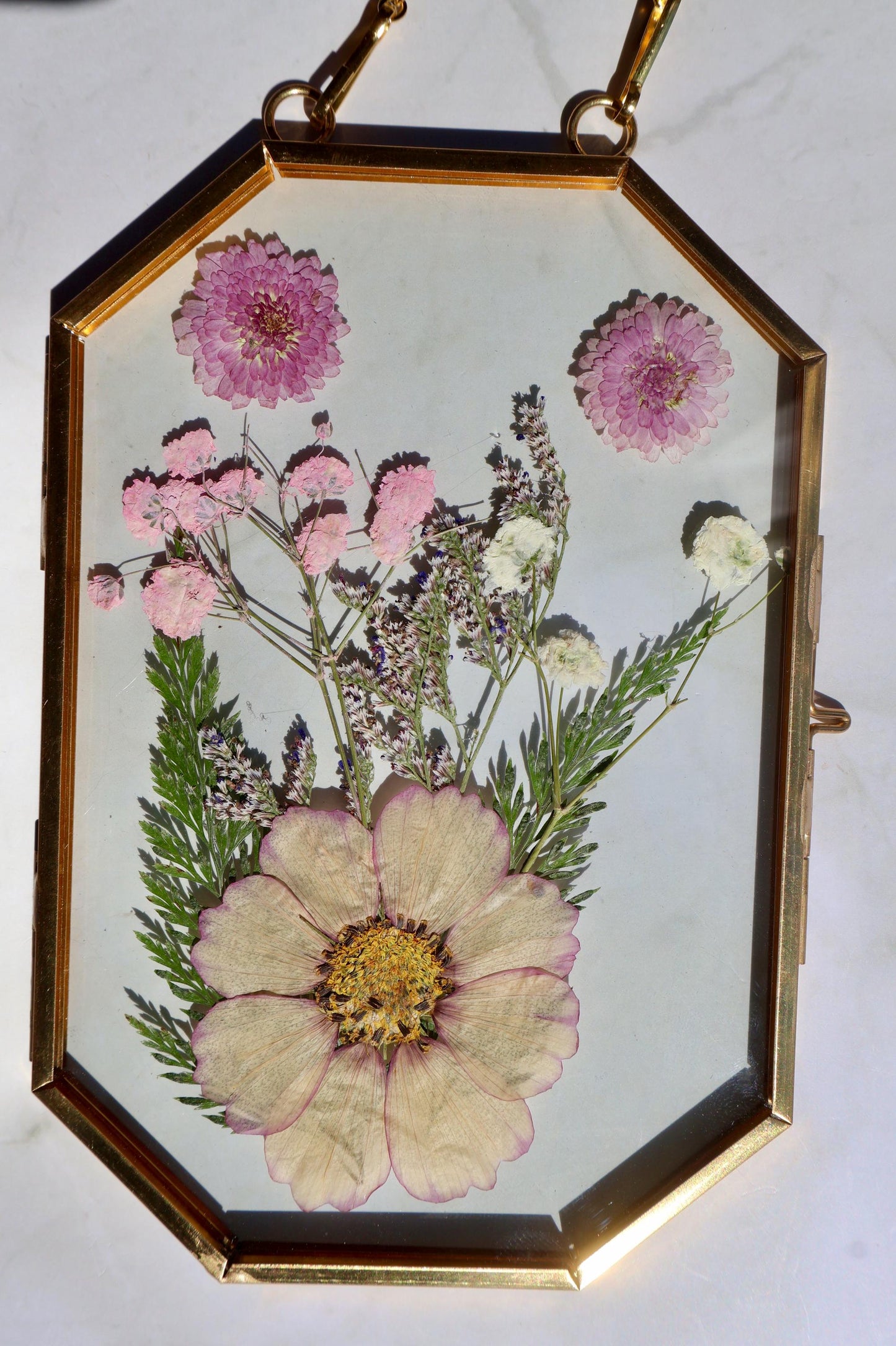Custom Pressed Flower Frame: Botanical Wall Art, Dried Wildflower Decor, Floral Gifts