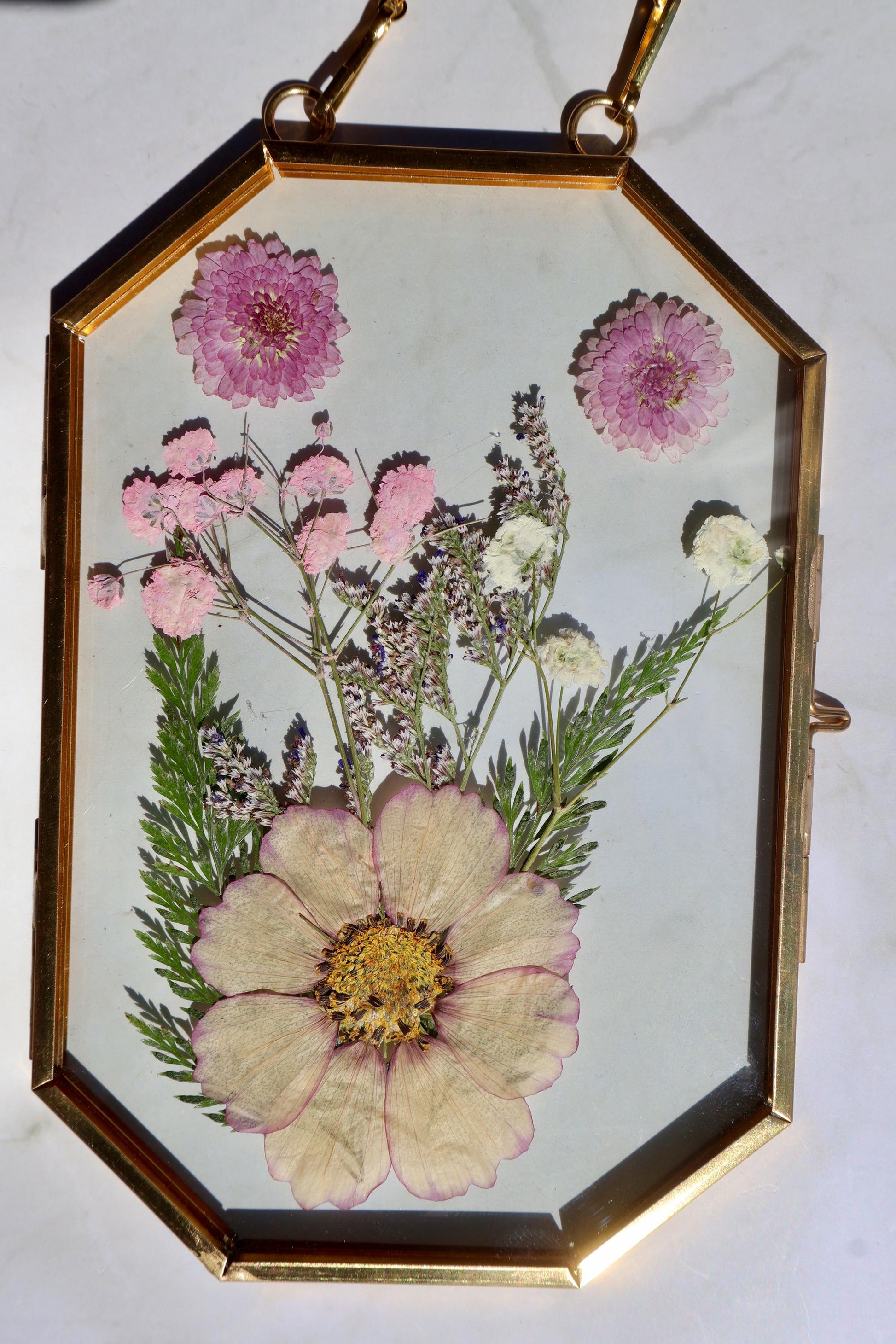 Custom Pressed Flower Frame: Botanical Wall Art, Dried Wildflower Decor, Floral Gifts