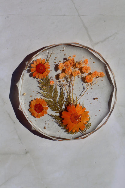 Pressed Flower Coasters: Floral Decor, Wildflower Gifts