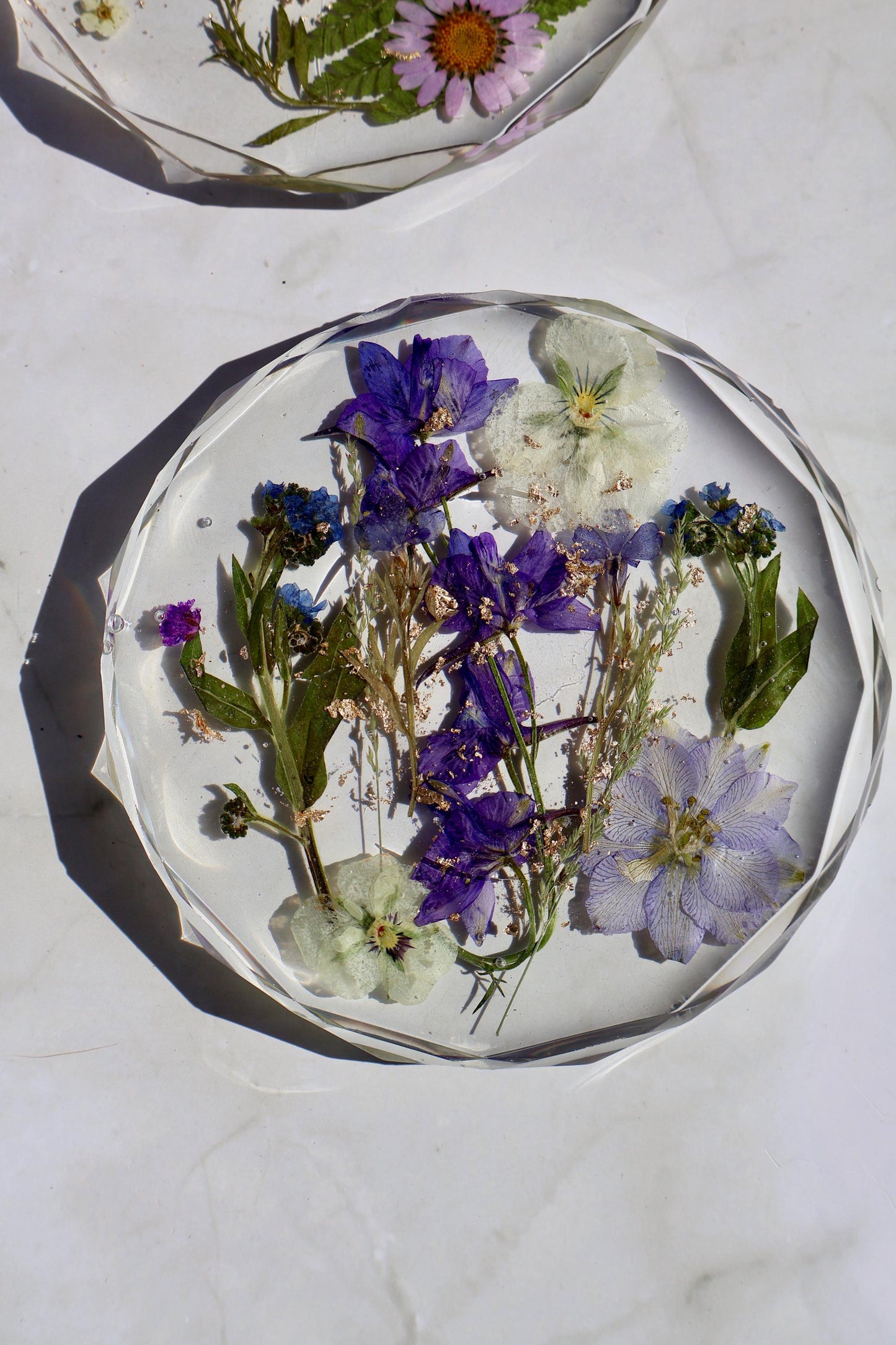 Pressed Flower Coasters: Floral Decor, Wildflower Gifts