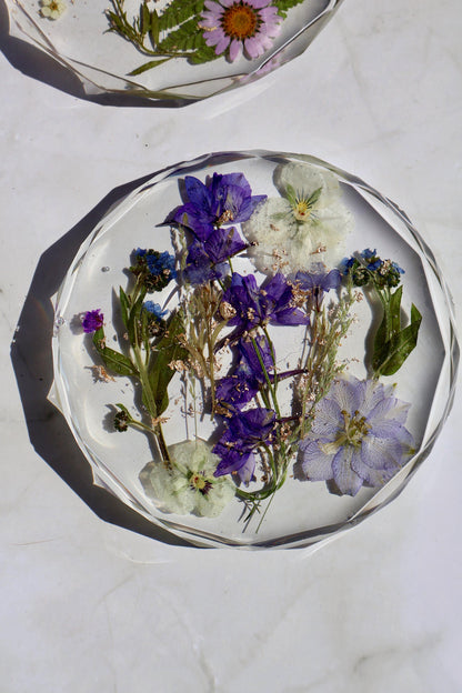 Pressed Flower Coasters: Floral Decor, Wildflower Gifts